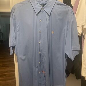 Ralph Lauren Blue Casual Button Down Shirt